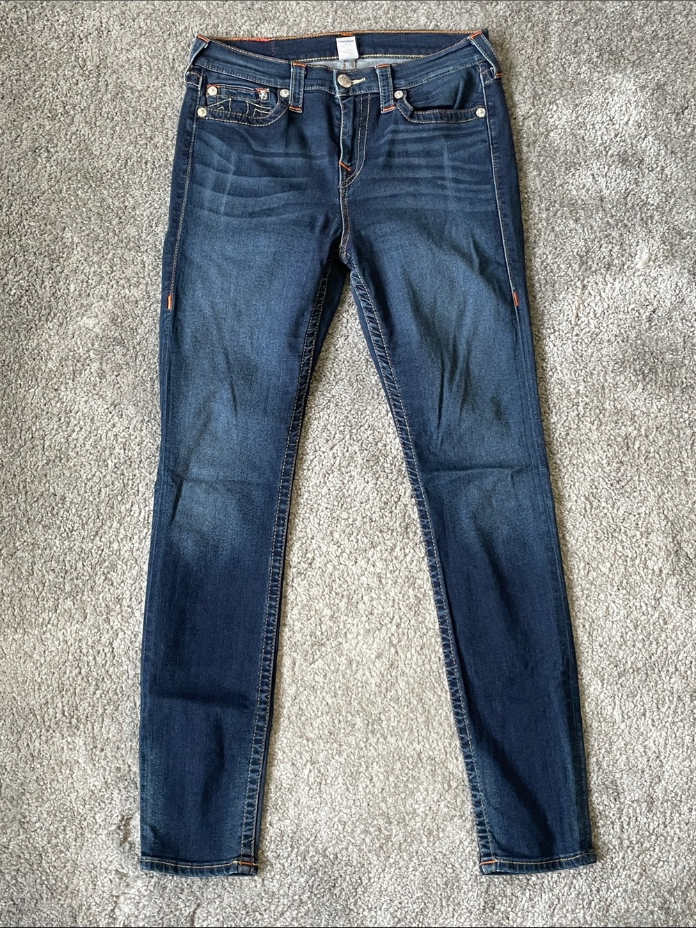 EC True Religion High Waisted Skinny Jeans - Dark Wash - Size 30